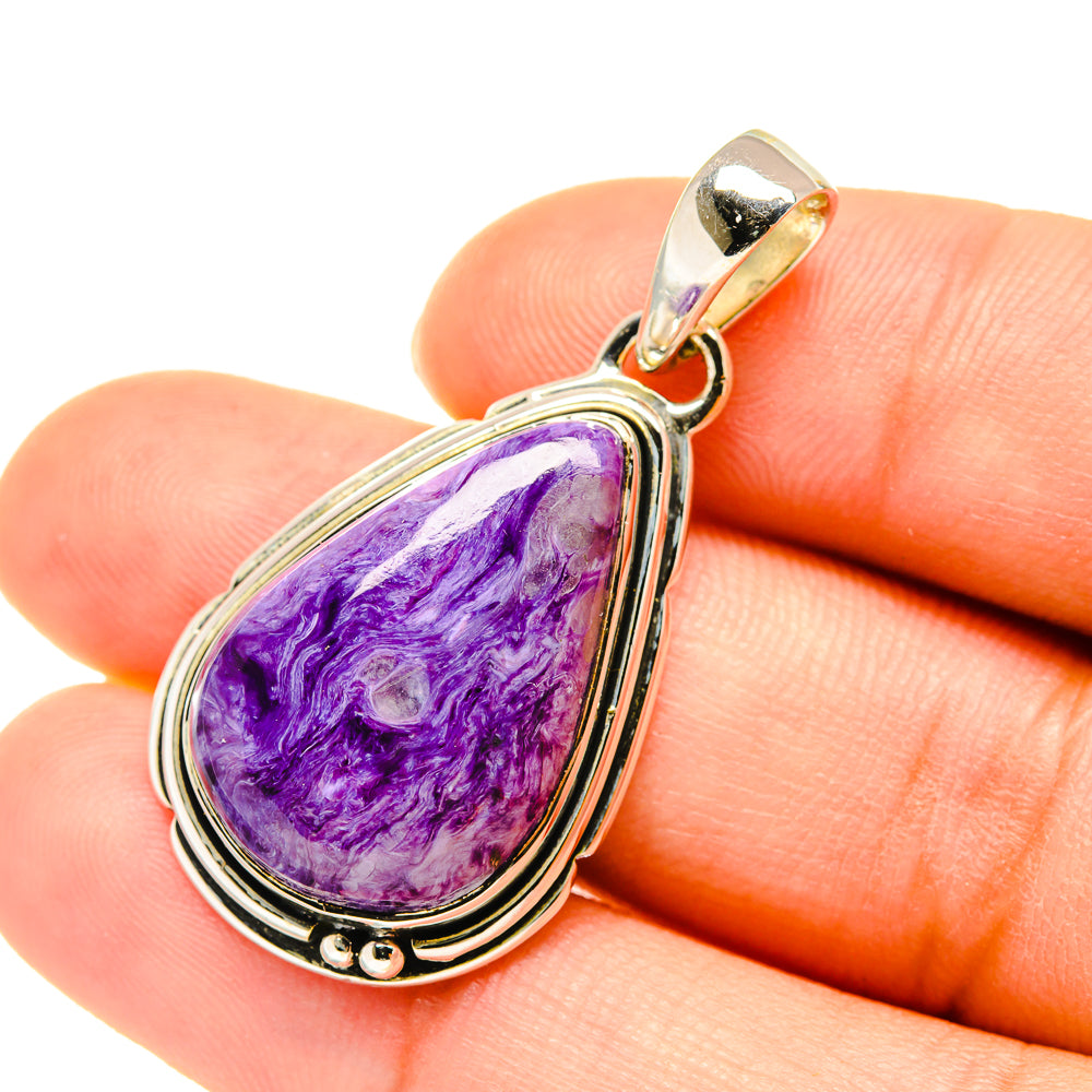 Charoite Pendants handcrafted by Ana Silver Co - PD5649