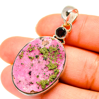 Cobalto Calcite Druzy Pendants handcrafted by Ana Silver Co - PD5655