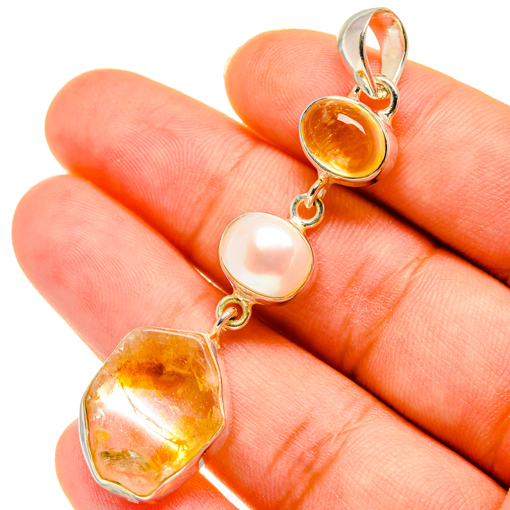 Citrine Pendants handcrafted by Ana Silver Co - PD5670