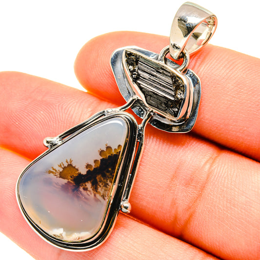 Scenic Dendritic Agate Pendants handcrafted by Ana Silver Co - PD5672