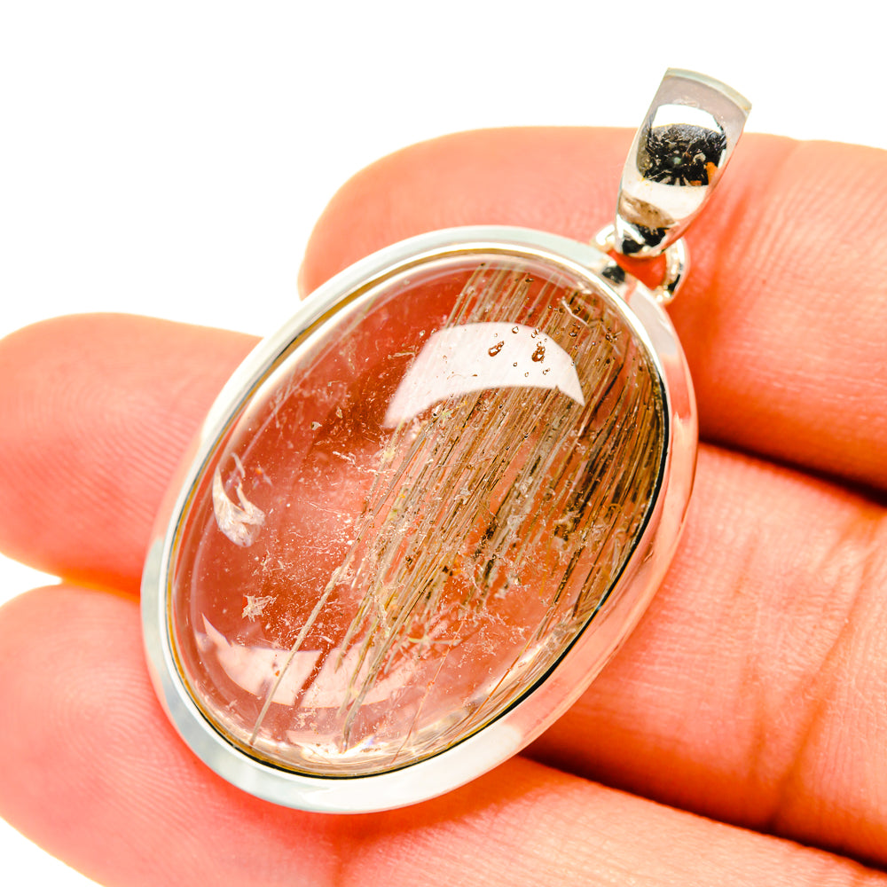 Rutilated Quartz Pendants handcrafted by Ana Silver Co - PD5680