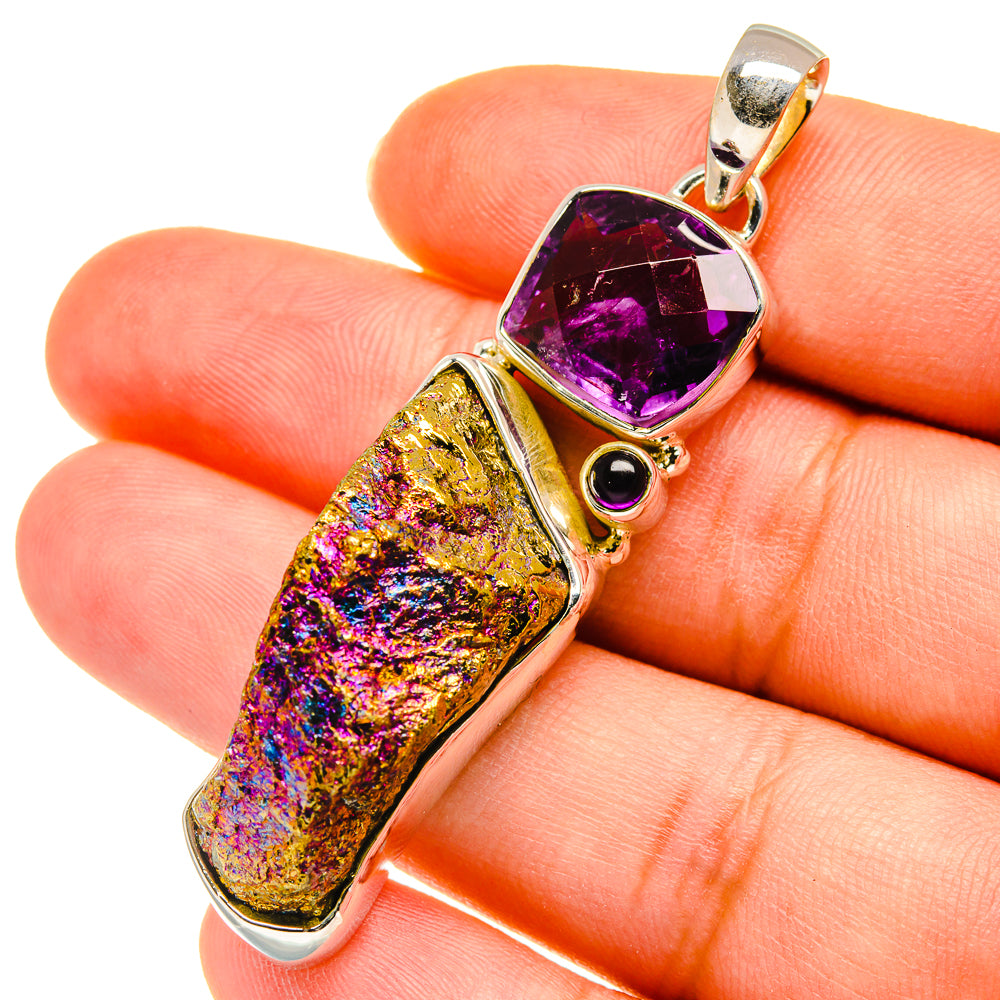 Titanium Druzy Pendants handcrafted by Ana Silver Co - PD5692
