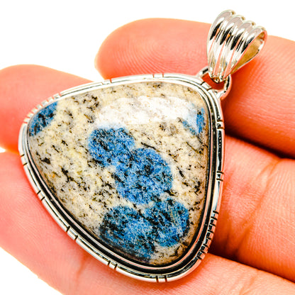 K2 Blue Azurite Pendants handcrafted by Ana Silver Co - PD5697