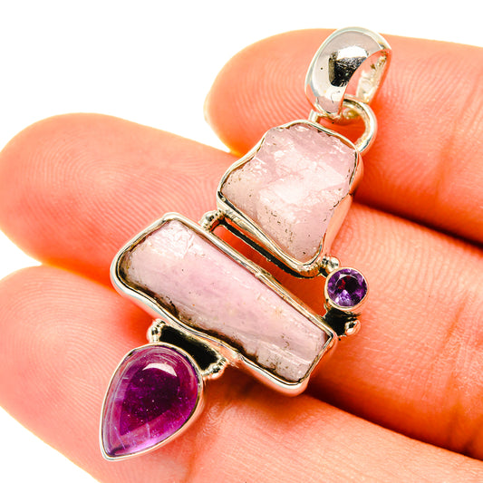 Kunzite Pendants handcrafted by Ana Silver Co - PD5700