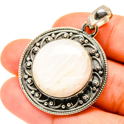 White Scolecite Pendants handcrafted by Ana Silver Co - PD5703