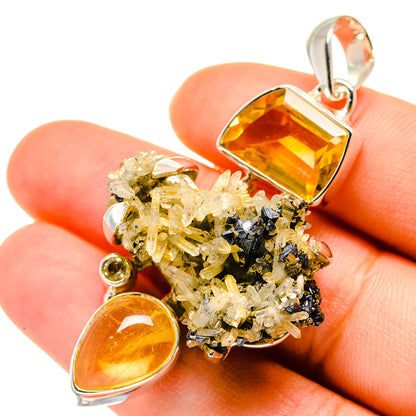 Pyrite Crystal Pendants handcrafted by Ana Silver Co - PD5707