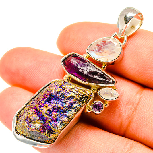 Titanium Druzy Pendants handcrafted by Ana Silver Co - PD5708