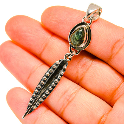 Green Tourmaline Pendants handcrafted by Ana Silver Co - PD5715