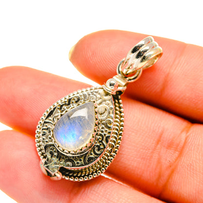 Rainbow Moonstone Pendants handcrafted by Ana Silver Co - PD5722