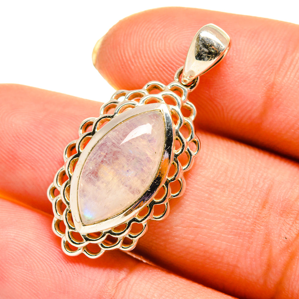 Rainbow Moonstone Pendants handcrafted by Ana Silver Co - PD5724