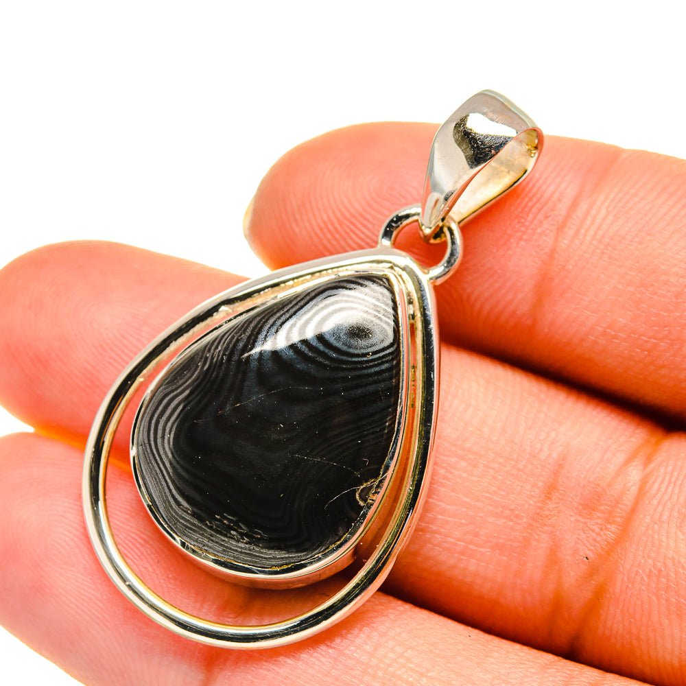 Psilomelane Pendants handcrafted by Ana Silver Co - PD5730