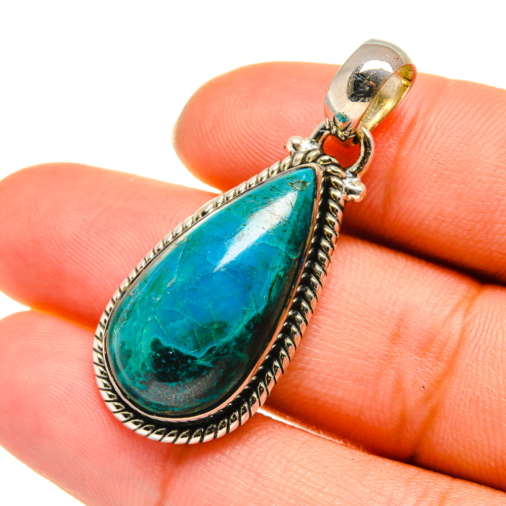 Chrysocolla Pendants handcrafted by Ana Silver Co - PD5738