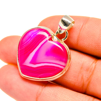 Pink Botswana Agate Pendants handcrafted by Ana Silver Co - PD5744