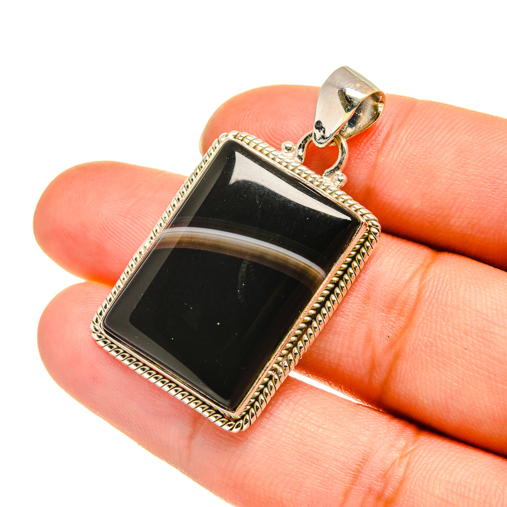 India Agate Pendants handcrafted by Ana Silver Co - PD5752