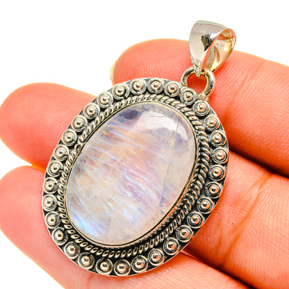 Rainbow Moonstone Pendants handcrafted by Ana Silver Co - PD5761