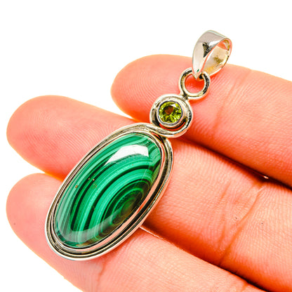 Malachite Pendants handcrafted by Ana Silver Co - PD5771