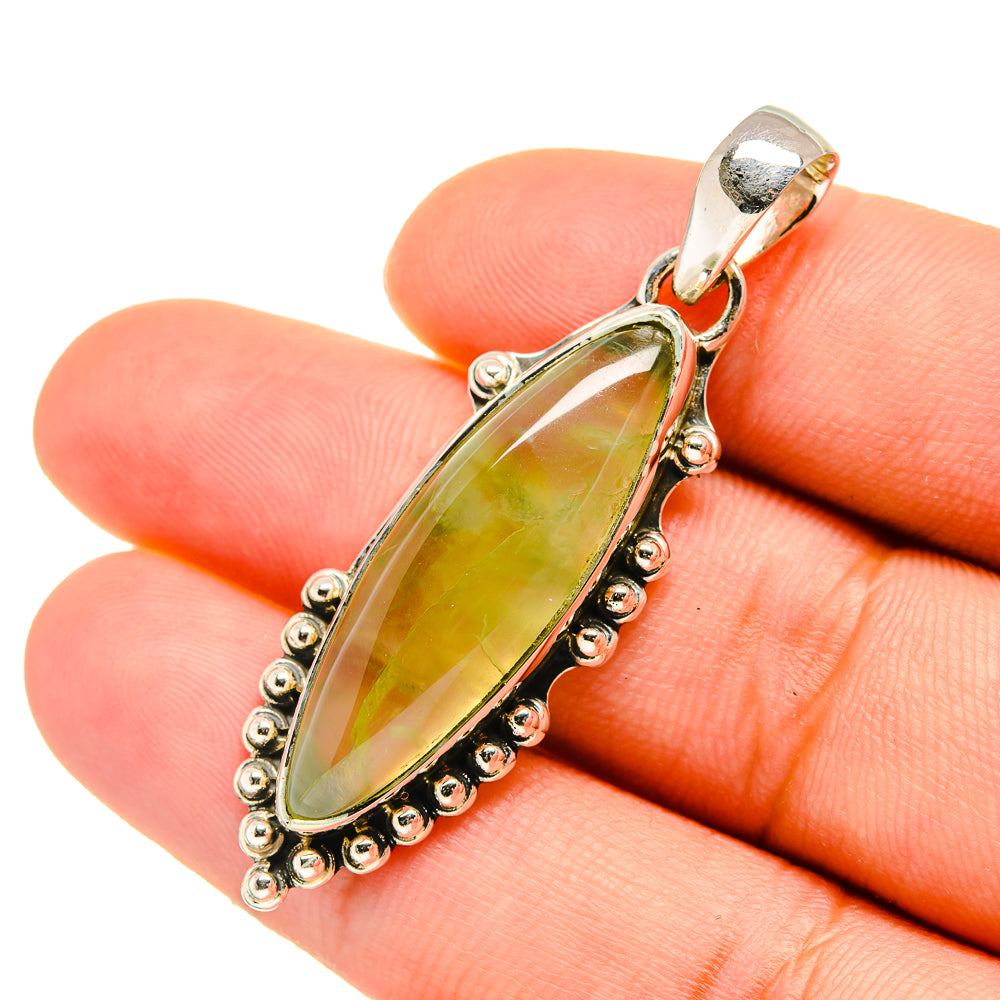 Prehnite Pendants handcrafted by Ana Silver Co - PD5781