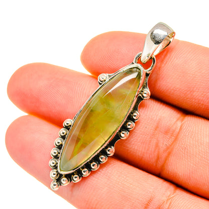 Prehnite Pendants handcrafted by Ana Silver Co - PD5781