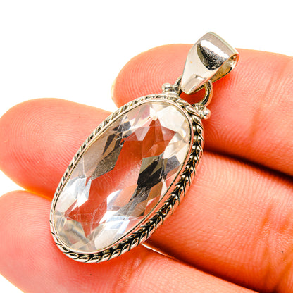 White Quartz Pendants handcrafted by Ana Silver Co - PD5795