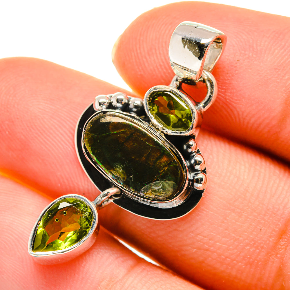 Australian Green Opal Pendants handcrafted by Ana Silver Co - PD5801