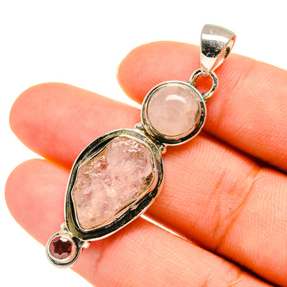 Rose Quartz Pendants handcrafted by Ana Silver Co - PD5805