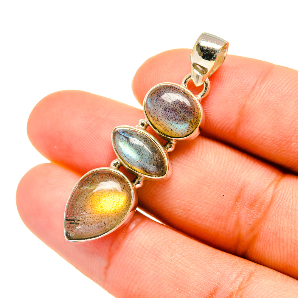 Labradorite Pendants handcrafted by Ana Silver Co - PD5811