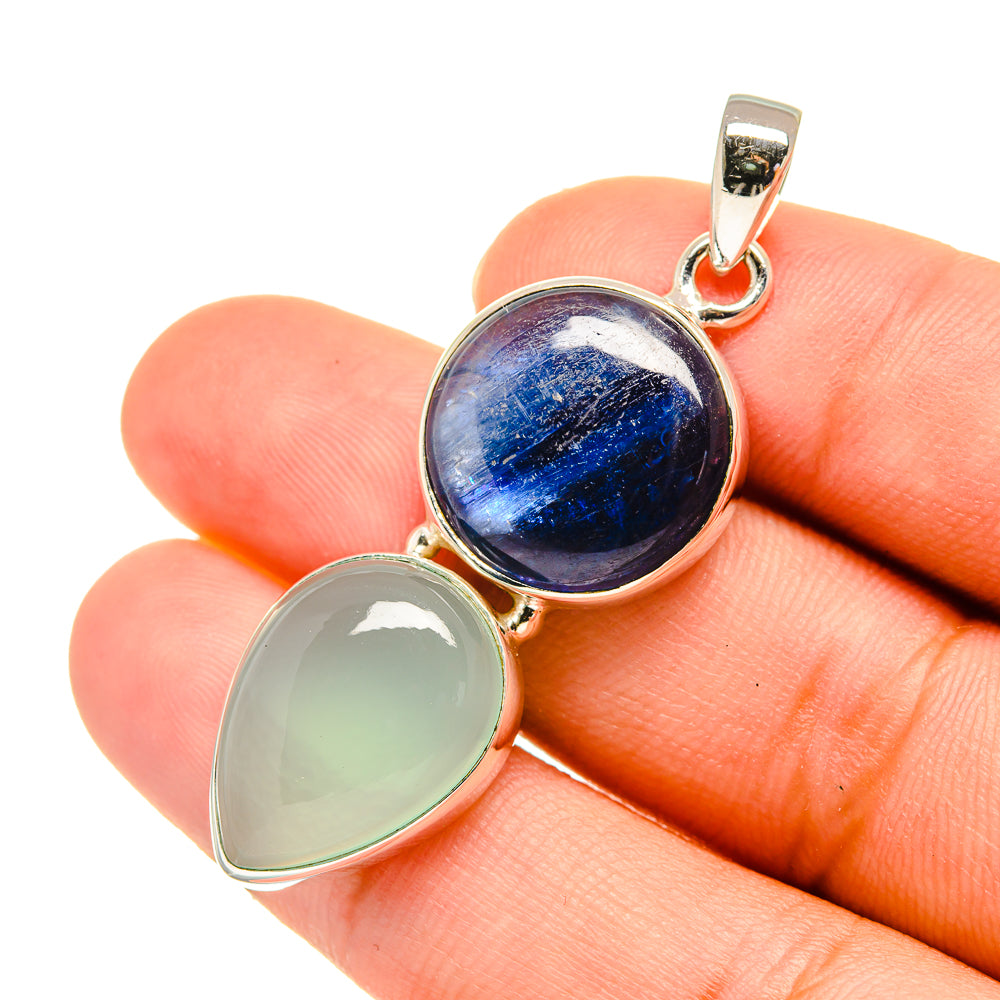Aqua Chalcedony Pendants handcrafted by Ana Silver Co - PD5814