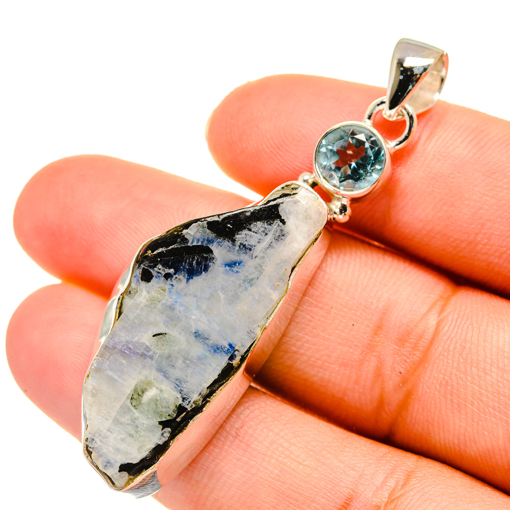 Rainbow Moonstone Pendants handcrafted by Ana Silver Co - PD5822