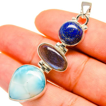 Larimar Pendants handcrafted by Ana Silver Co - PD5823