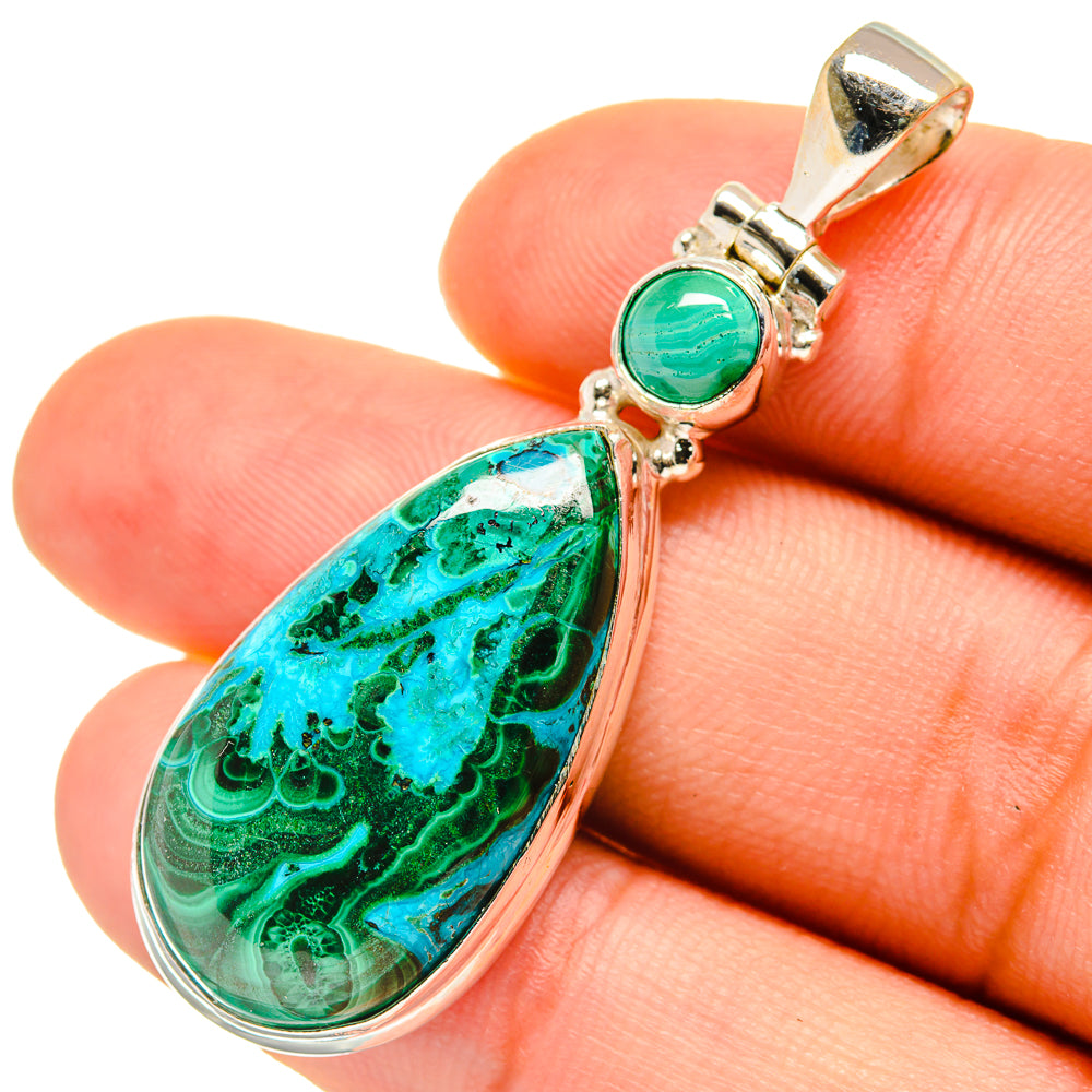 Chrysocolla Pendants handcrafted by Ana Silver Co - PD5834