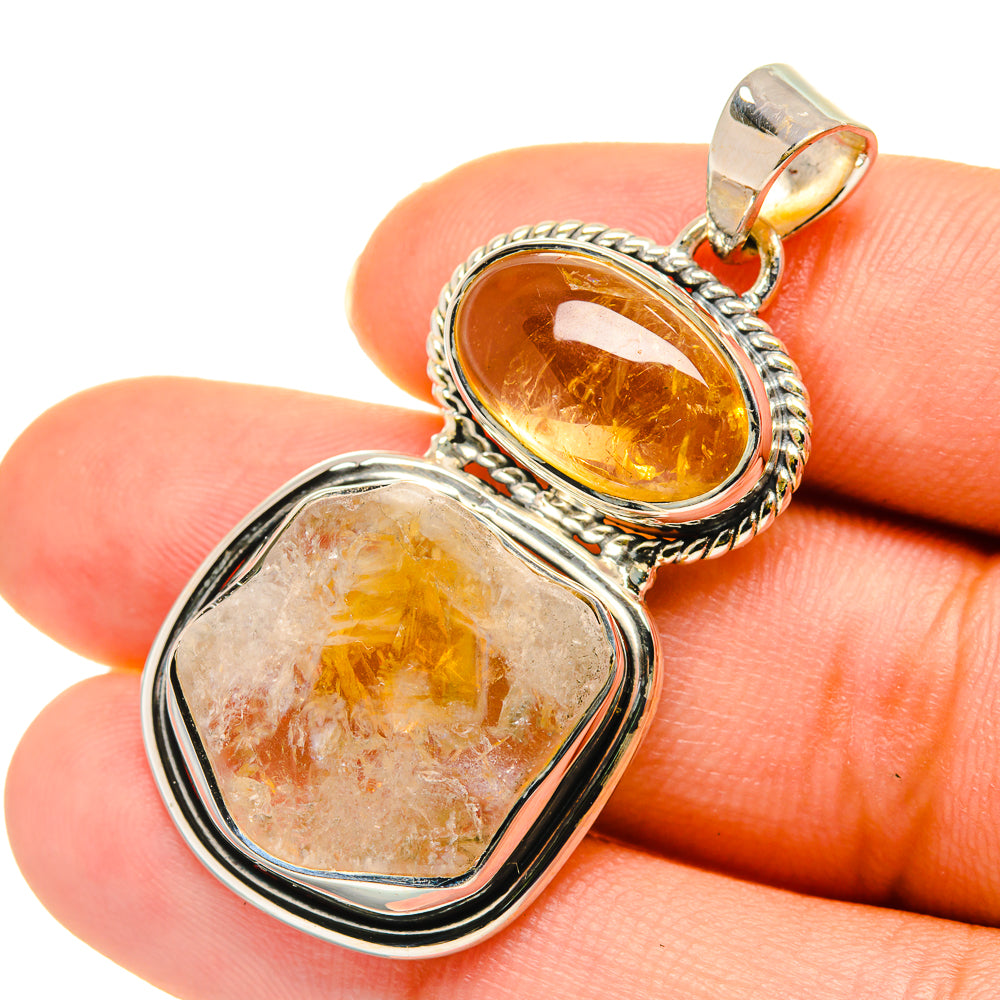 Citrine Pendants handcrafted by Ana Silver Co - PD5842