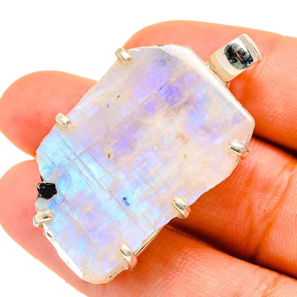 Rainbow Moonstone Pendants handcrafted by Ana Silver Co - PD5846
