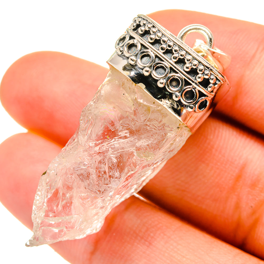 White Quartz Pendants handcrafted by Ana Silver Co - PD5858