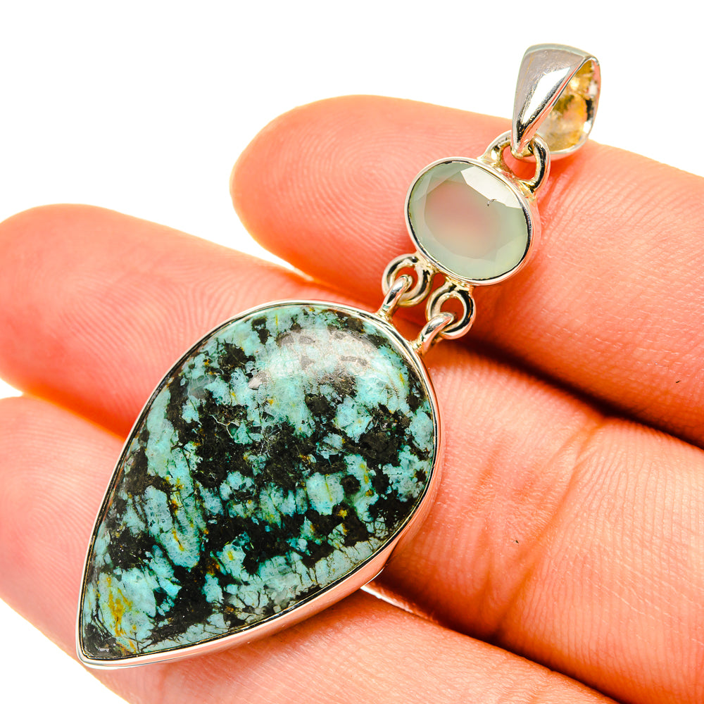 Tibetan Turquoise Pendants handcrafted by Ana Silver Co - PD5869