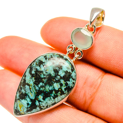 Tibetan Turquoise Pendants handcrafted by Ana Silver Co - PD5869