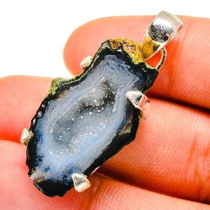 Coconut Geode Druzy Pendants handcrafted by Ana Silver Co - PD5872