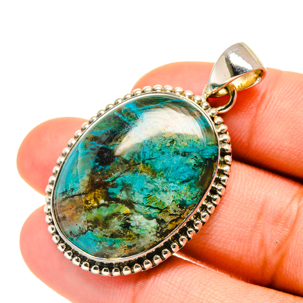 Chrysocolla Pendants handcrafted by Ana Silver Co - PD5880