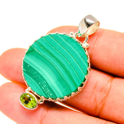 Malachite Pendants handcrafted by Ana Silver Co - PD5881