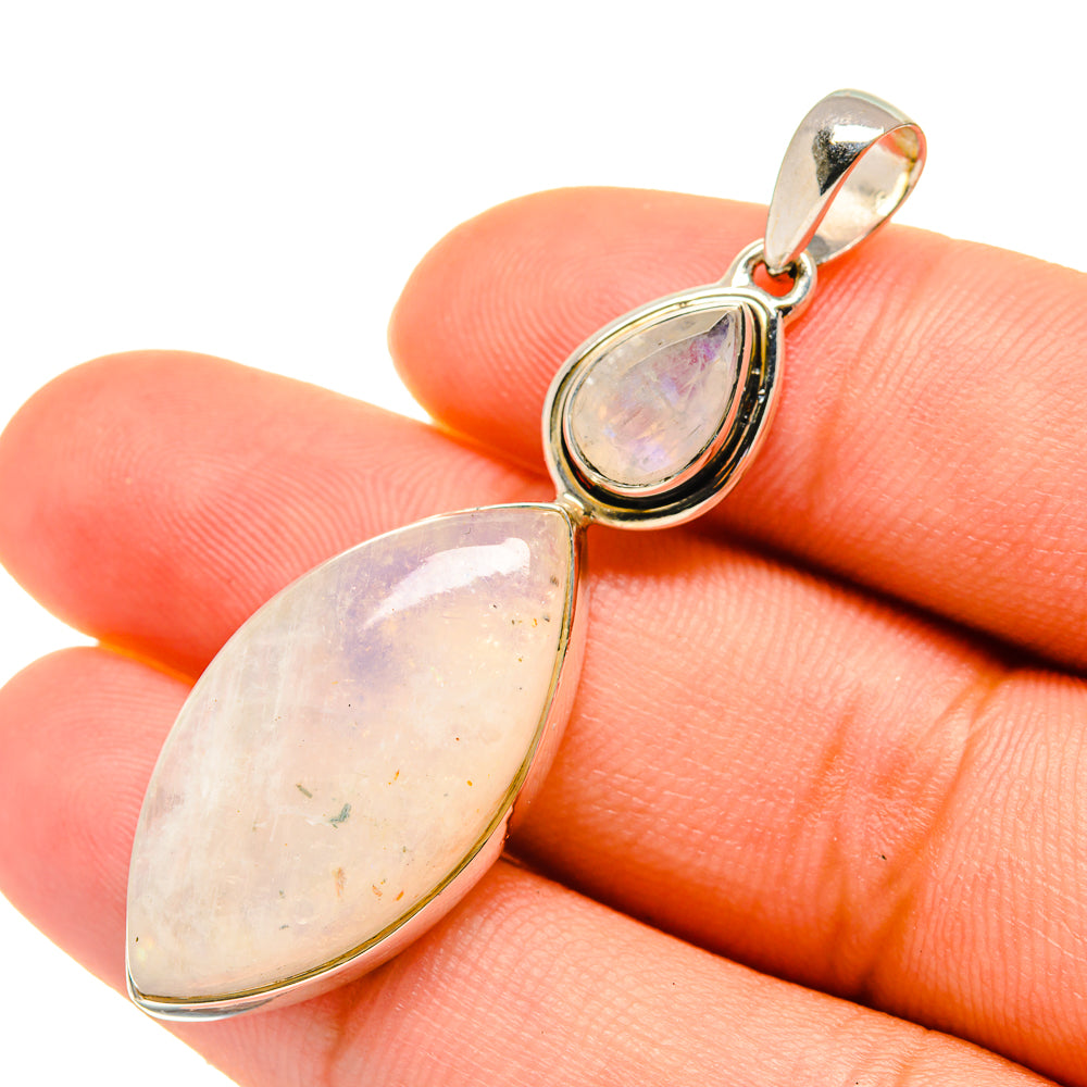 Rainbow Moonstone Pendants handcrafted by Ana Silver Co - PD5885