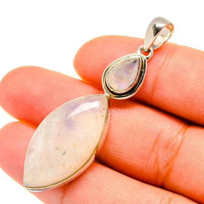 Rainbow Moonstone Pendants handcrafted by Ana Silver Co - PD5885