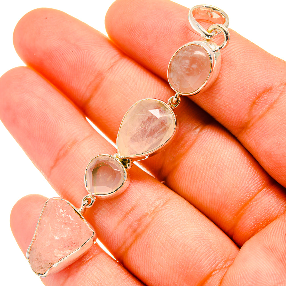 Rose Quartz Pendants handcrafted by Ana Silver Co - PD5899