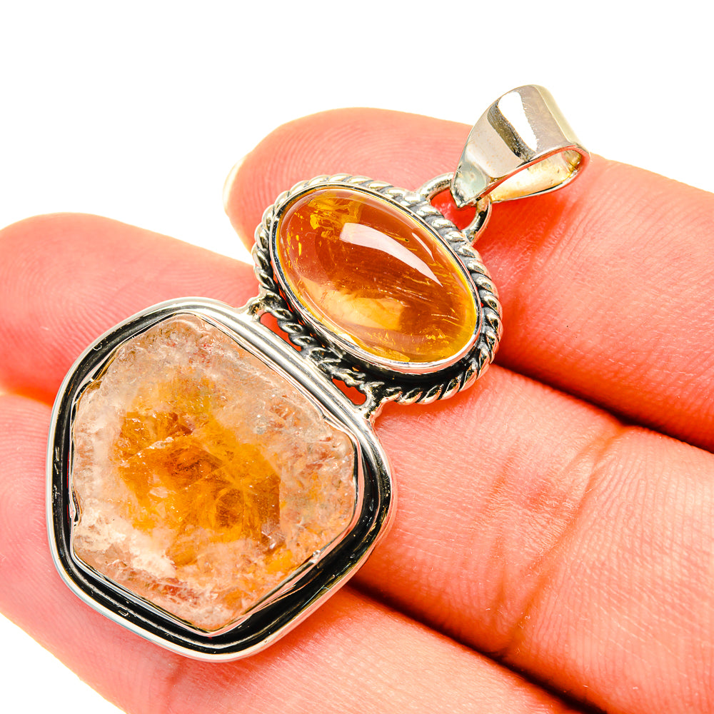 Citrine Pendants handcrafted by Ana Silver Co - PD5913