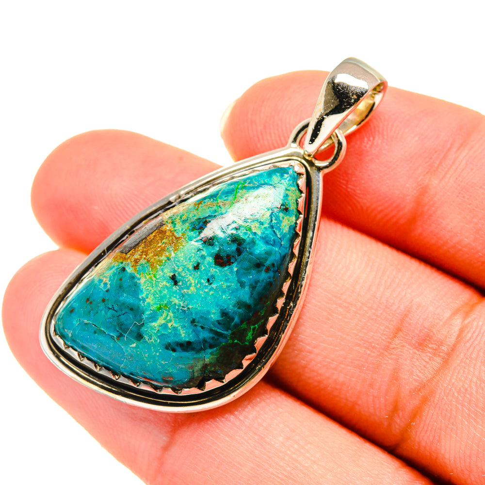 Chrysocolla Pendants handcrafted by Ana Silver Co - PD5914
