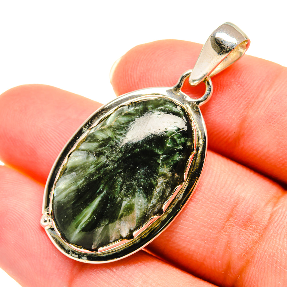 Seraphinite Pendants handcrafted by Ana Silver Co - PD5920