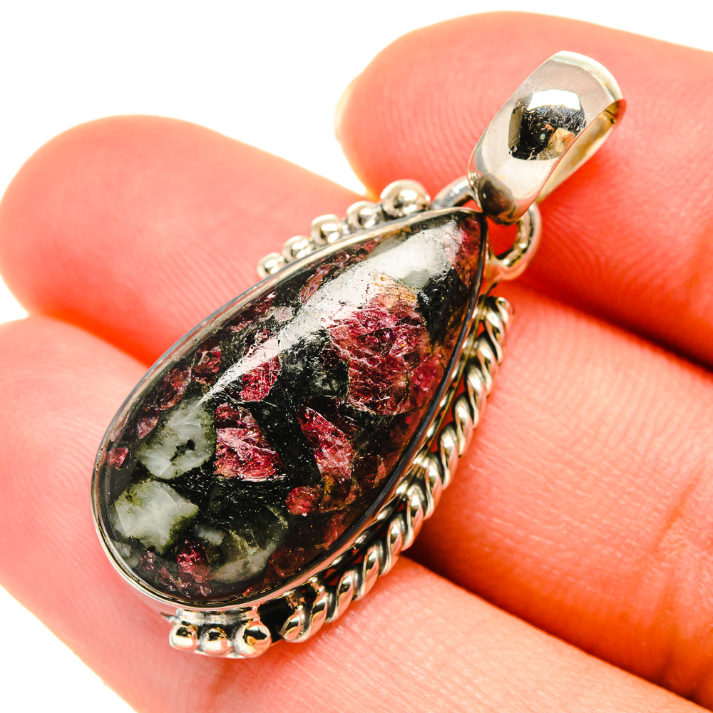 Russian Eudialyte Pendants handcrafted by Ana Silver Co - PD5922