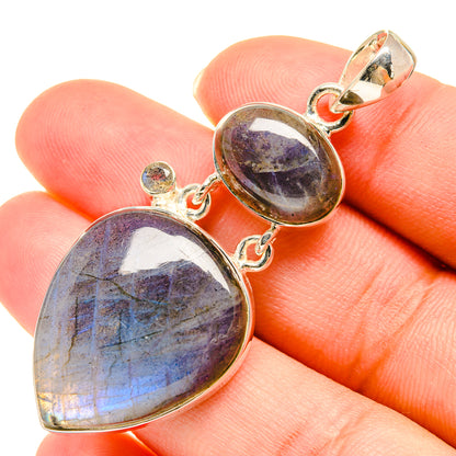 Labradorite Pendants handcrafted by Ana Silver Co - PD5924