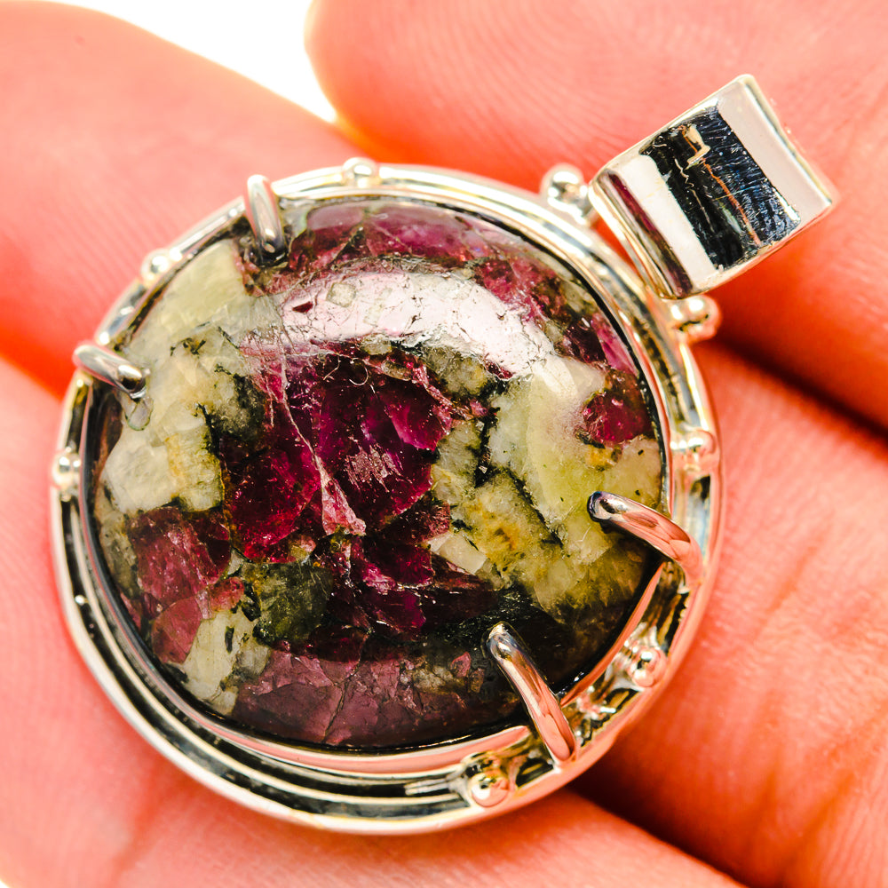 Russian Eudialyte Pendants handcrafted by Ana Silver Co - PD5926