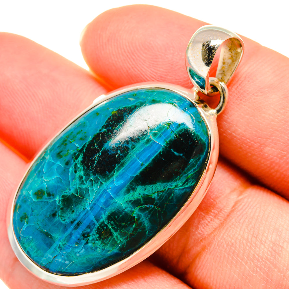 Chrysocolla Pendants handcrafted by Ana Silver Co - PD5928