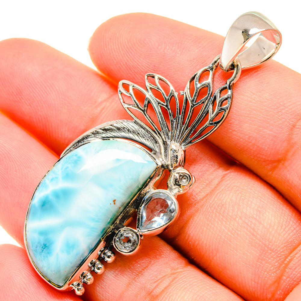 Larimar Pendants handcrafted by Ana Silver Co - PD5937