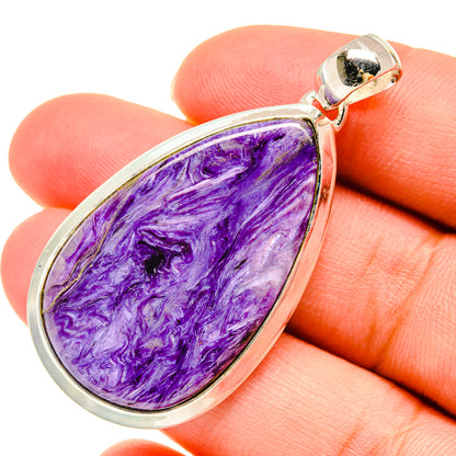 Charoite Pendants handcrafted by Ana Silver Co - PD5942
